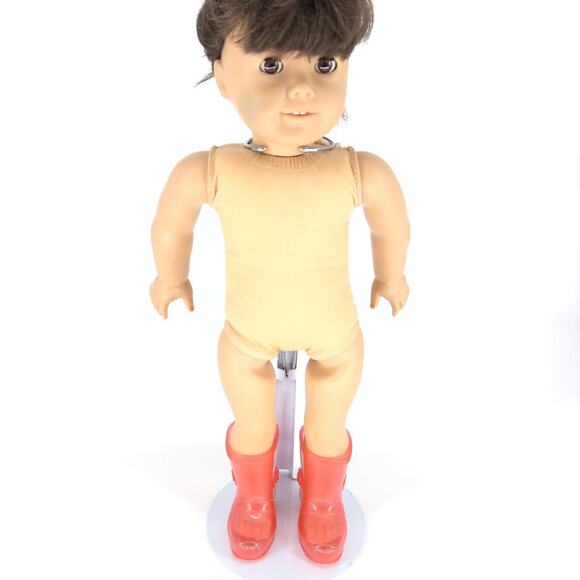 Unbranded Midcalf Height Salmon Pink See-Through Glitter Rainboots / Jellies GUC - Picture 1 of 15